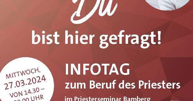 Infotag zum Beruf des Priesters